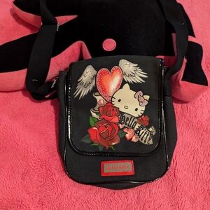 hello kitty purse bag red black